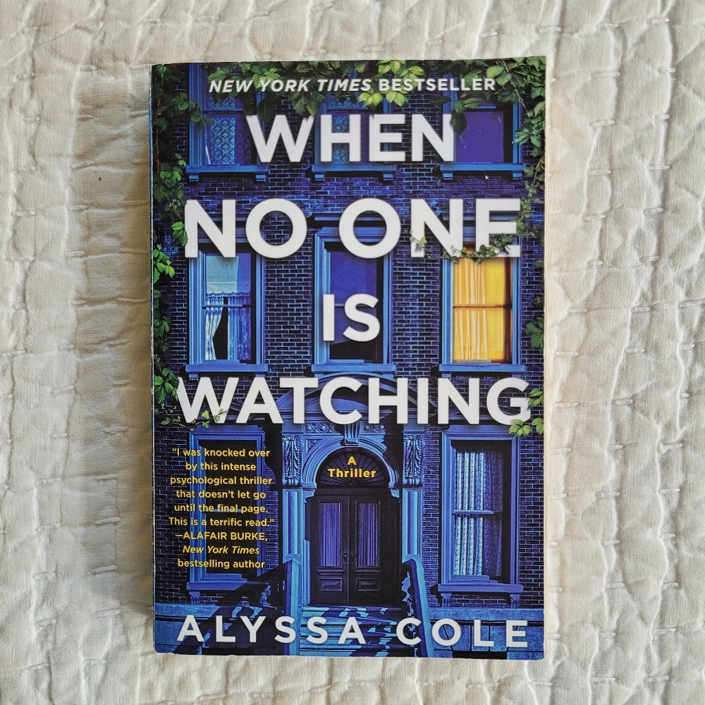 When No One Is Watching by Alyssa Cole Thriller Paperback Book